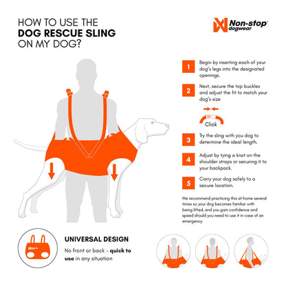 Non-stop dogwear- Dog Rescue Sling