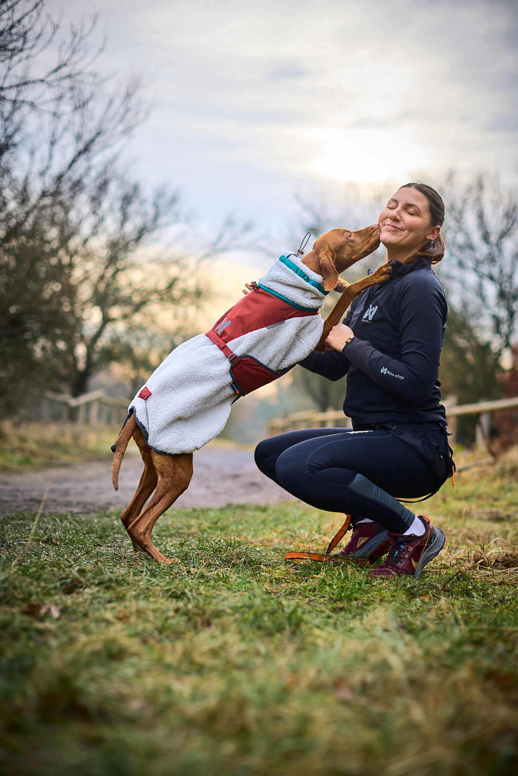 Trekking fleece dog jacket